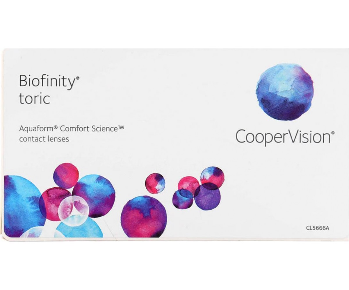COOPER VISION Biofinity Toric Μηνιαίοι Αστιγματικοί 3Pack